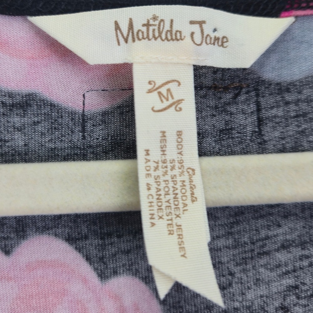 Matilda Jane Floral Tunic Women Top Medium Babydoll Flowy Romantic Roses Y2K 90s - Picture 3 of 9